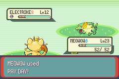 Meowow used Pay Day!